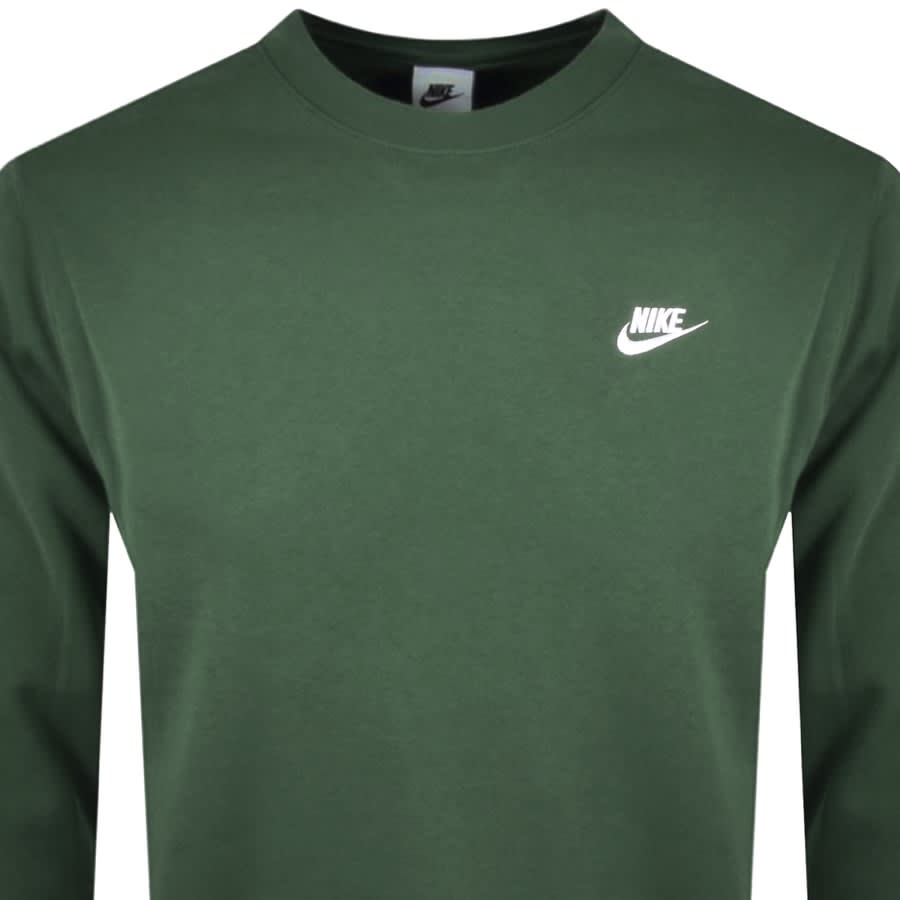 Image number 2 for Nike Crew Neck Club Sweatshirt Green