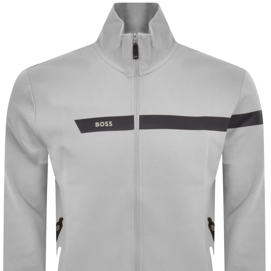 Image number 2 for BOSS Skaz 1 Full Zip Sweatshirt Grey