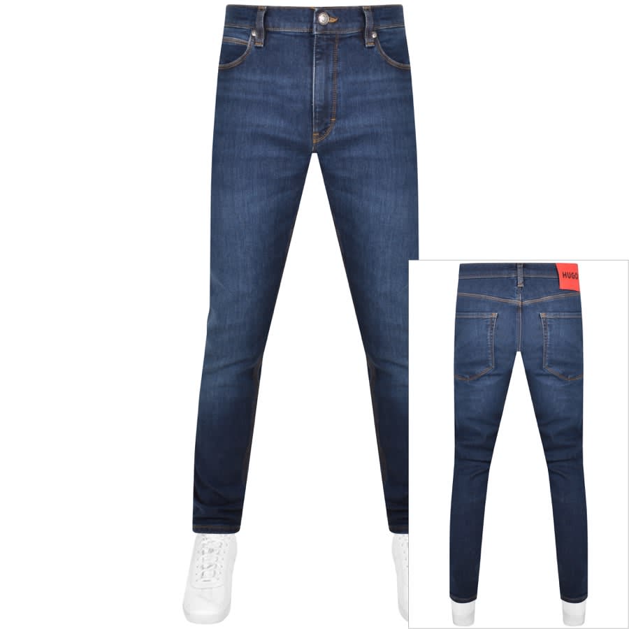 Image number 1 for HUGO 734 Extra Slim Fit Jeans Blue