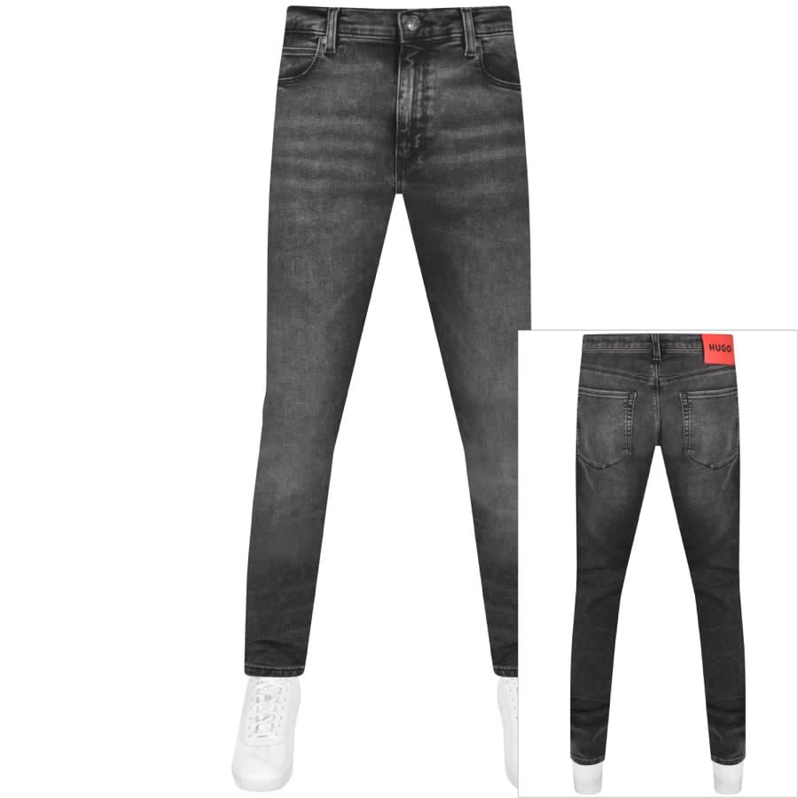 Image number 1 for HUGO 734 Extra Slim Fit Jeans Grey