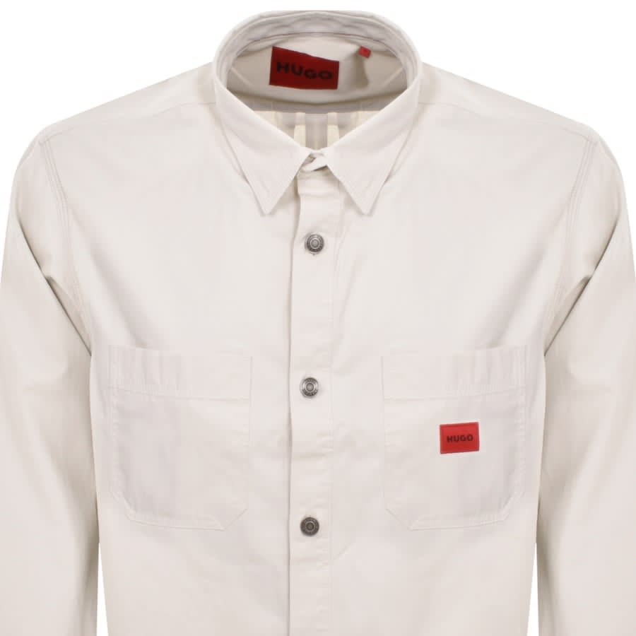 Image number 2 for HUGO Erato Overshirt Jacket White