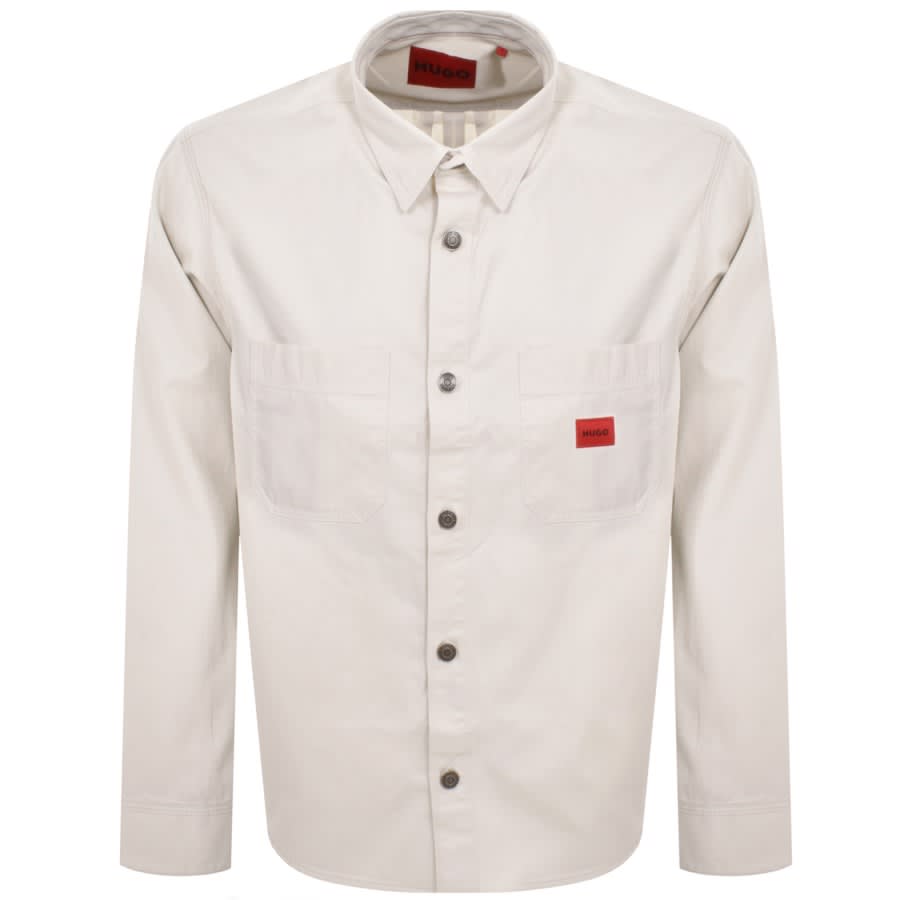 Image number 1 for HUGO Erato Overshirt Jacket White