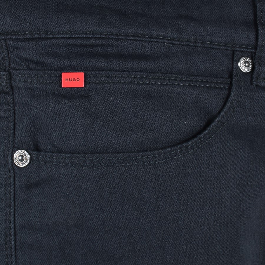 Image number 4 for HUGO 708 Slim Fit Jeans Navy