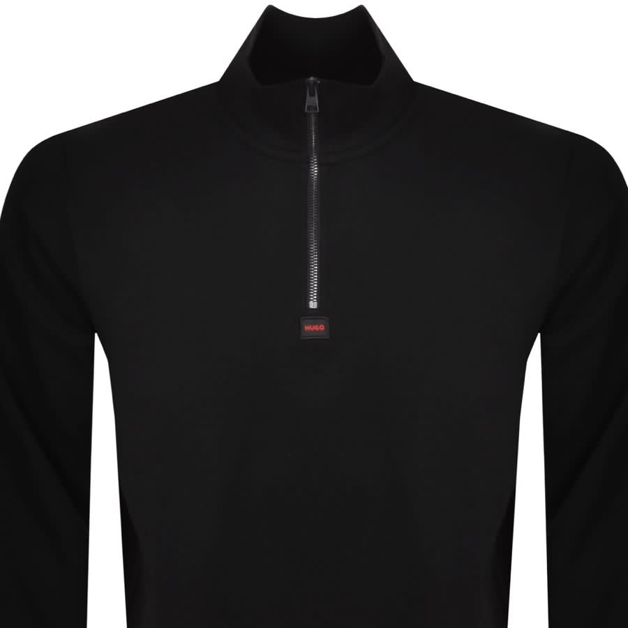 Image number 2 for HUGO Durty Half Zip Sweatshirt Black