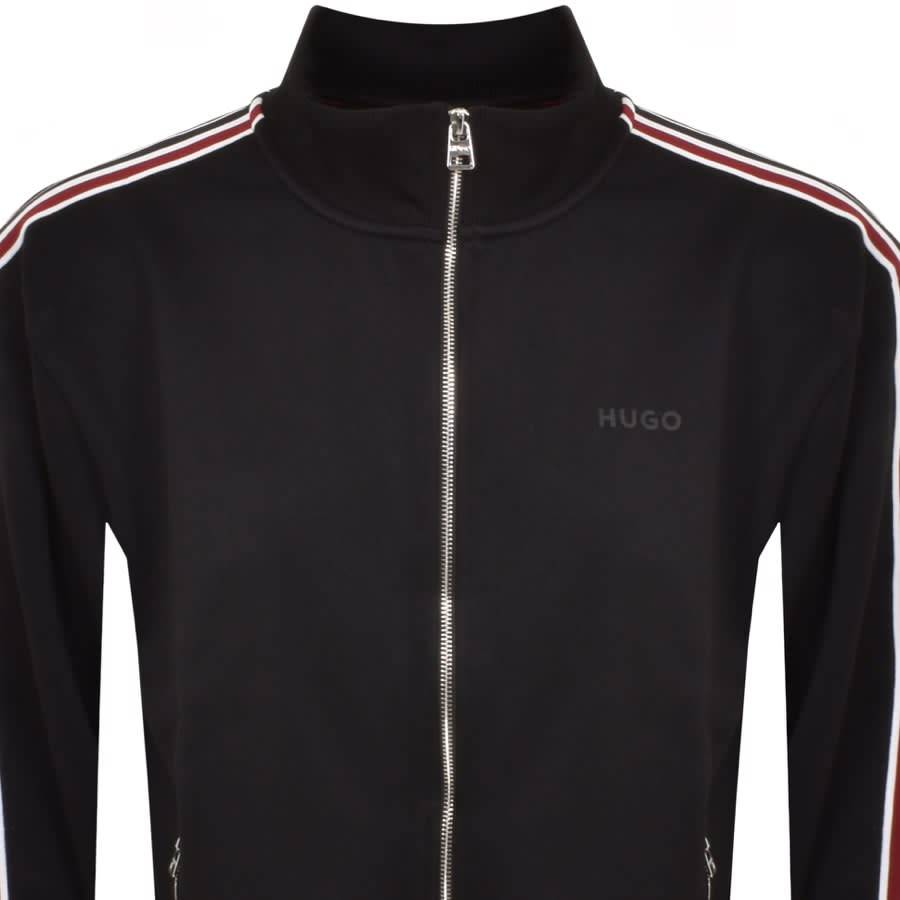 Image number 2 for HUGO Dalpens Full Zip Sweatshirt Black