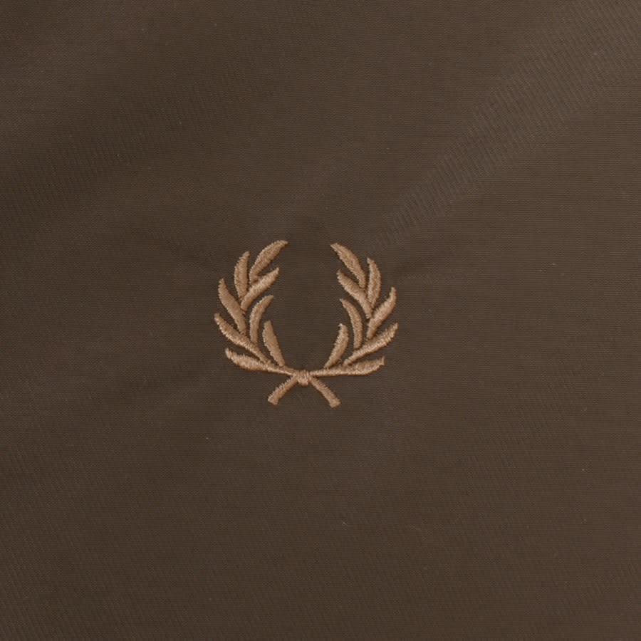 Image number 3 for Fred Perry Padded Brentham Jacket Brown