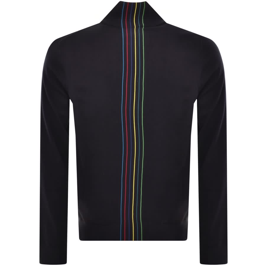 Image number 3 for Paul Smith Full Zip Knit Cardigan Navy