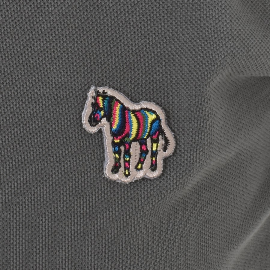 Image number 3 for Paul Smith Regular Fit Zebra Polo Grey