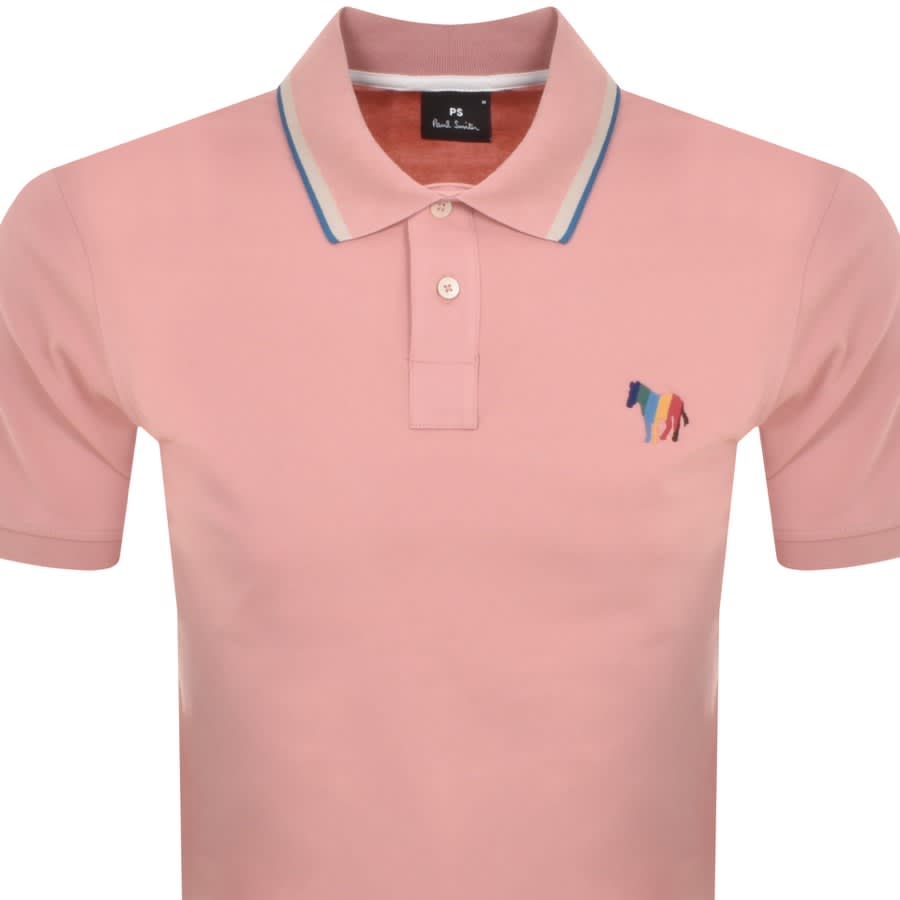 Image number 2 for Paul Smith Regular Fit Zebra Polo Pink