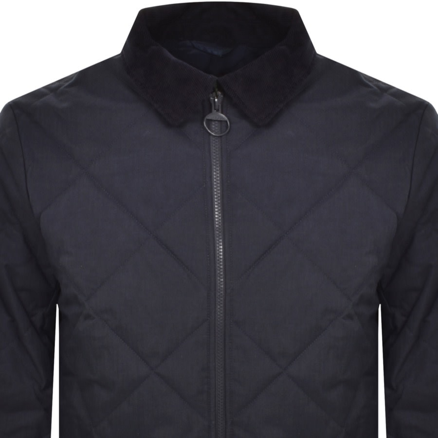 Image number 2 for Barbour Easton Liddesdale Quilted Jacket Navy