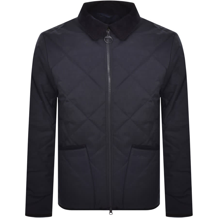 Image number 1 for Barbour Easton Liddesdale Quilted Jacket Navy