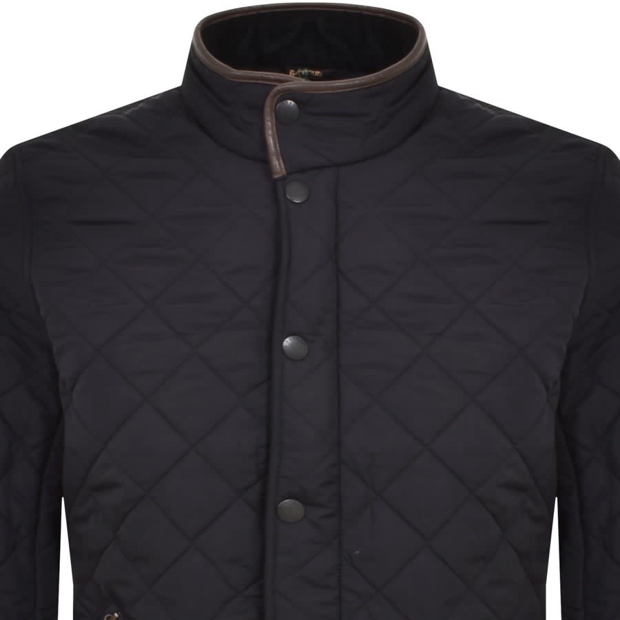 Image number 2 for Barbour Powell Quilted Jacket Navy