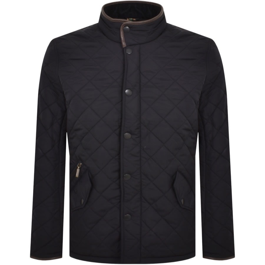 Image number 1 for Barbour Powell Quilted Jacket Navy