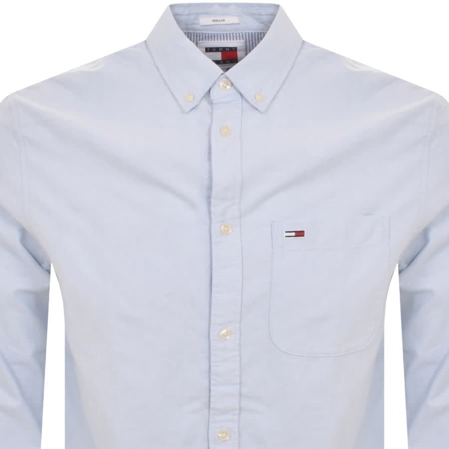 Image number 2 for Tommy Jeans Oxford Pocket Shirt Blue