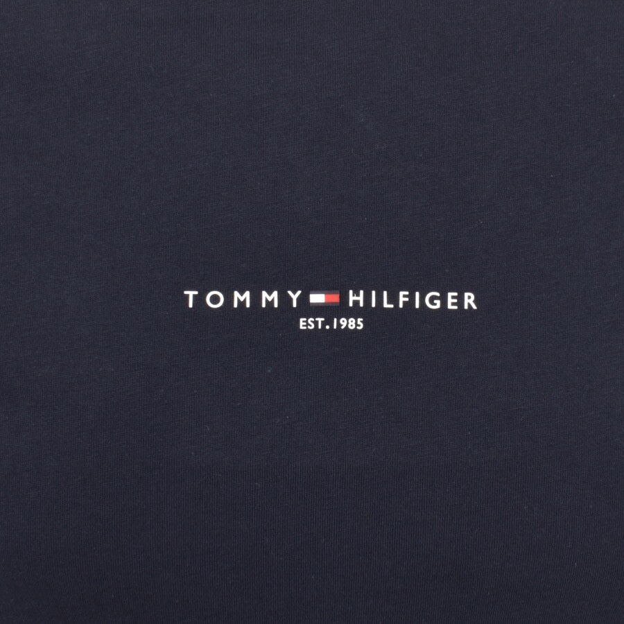 Image number 3 for Tommy Hilfiger Tipped T Shirt Navy