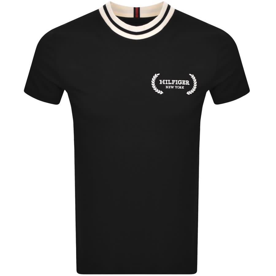 Image number 1 for Tommy Hilfiger Laurel Tipping T Shirt Black
