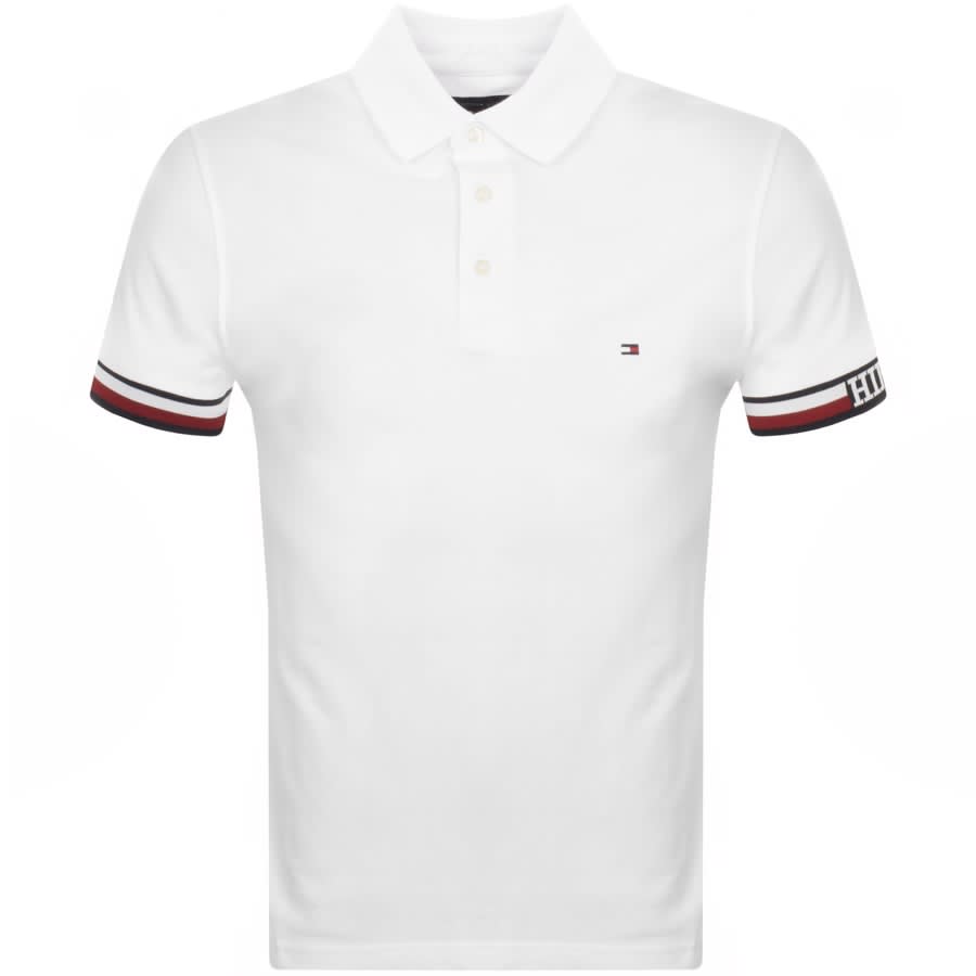 Image number 1 for Tommy Hilfiger Slim Fit Polo T Shirt White
