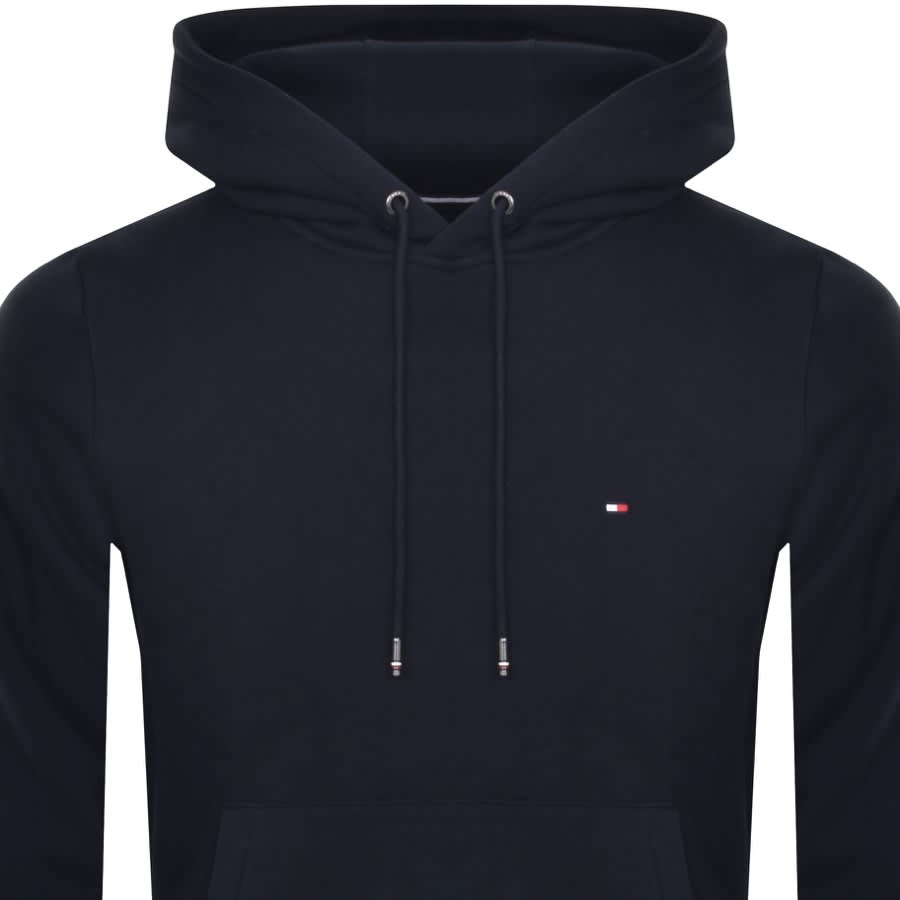 Image number 2 for Tommy Hilfiger Logo Tipped Hoodie Navy