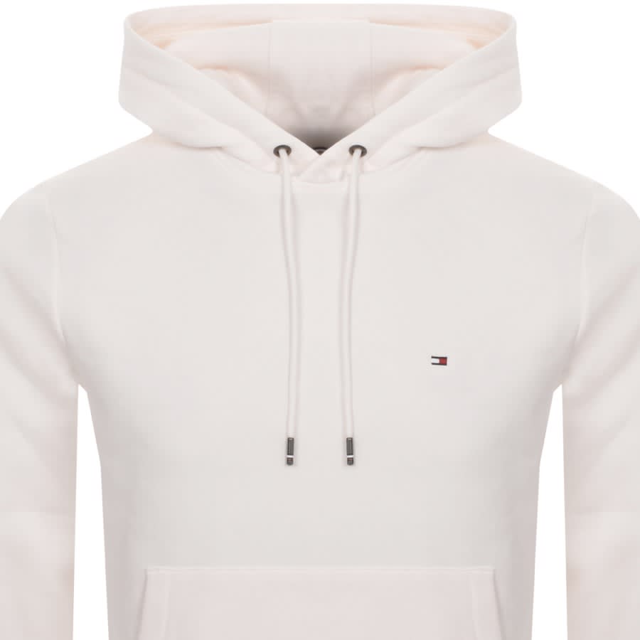 Image number 2 for Tommy Hilfiger Logo Tipped Hoodie White