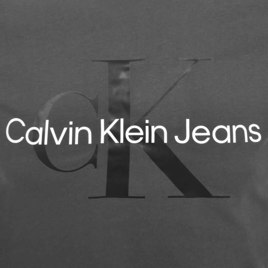 Image number 3 for Calvin Klein Jeans Monogram Logo T Shirt Grey