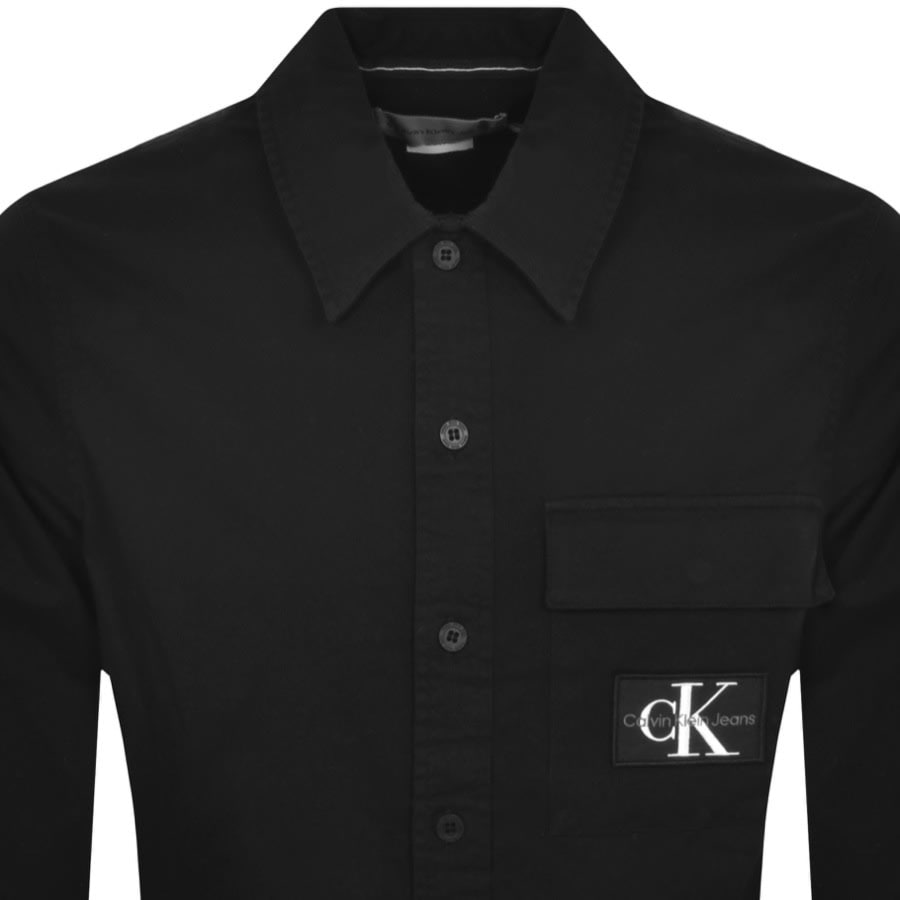 Image number 2 for Calvin Klein Jeans Utility Overshirt Black