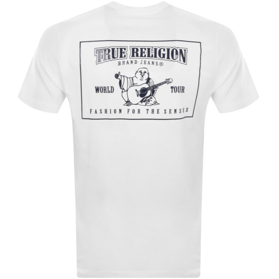 Image number 3 for True Religion Box Horseshoe Buddha T Shirt White