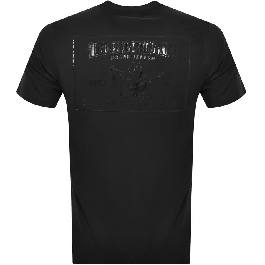 Image number 3 for True Religion Box Horseshoe Buddha T Shirt Black