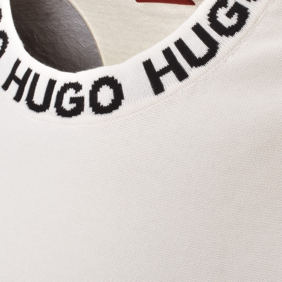 Image number 3 for HUGO Smarlo Knit Jumper White