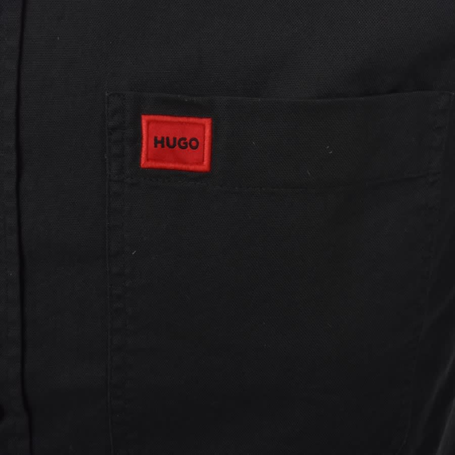 Image number 3 for HUGO Long Sleeved Evito Shirt Black