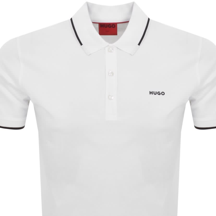 Image number 2 for HUGO Dinoso22 Polo T Shirt White
