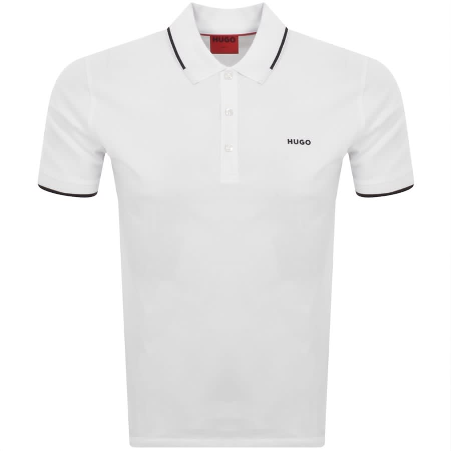 Image number 1 for HUGO Dinoso22 Polo T Shirt White
