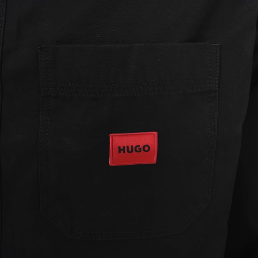 Image number 3 for HUGO Erato Overshirt Jacket Black