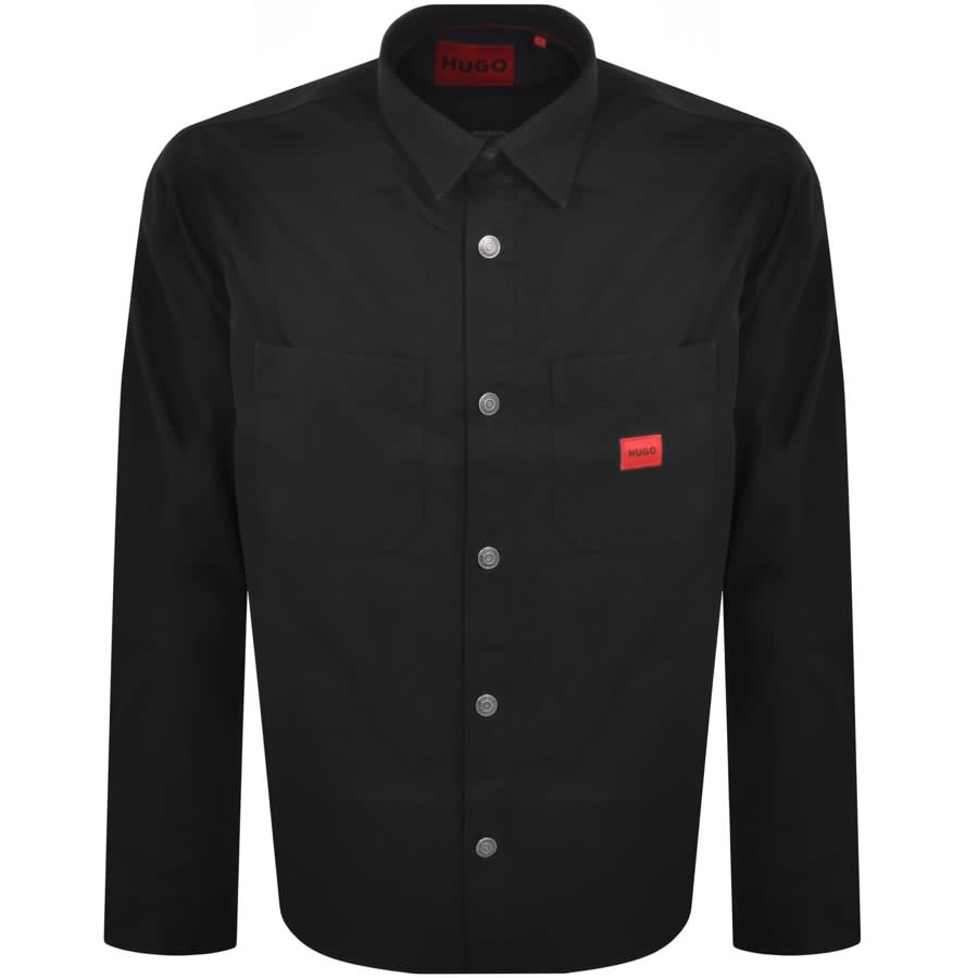 Image number 1 for HUGO Erato Overshirt Jacket Black