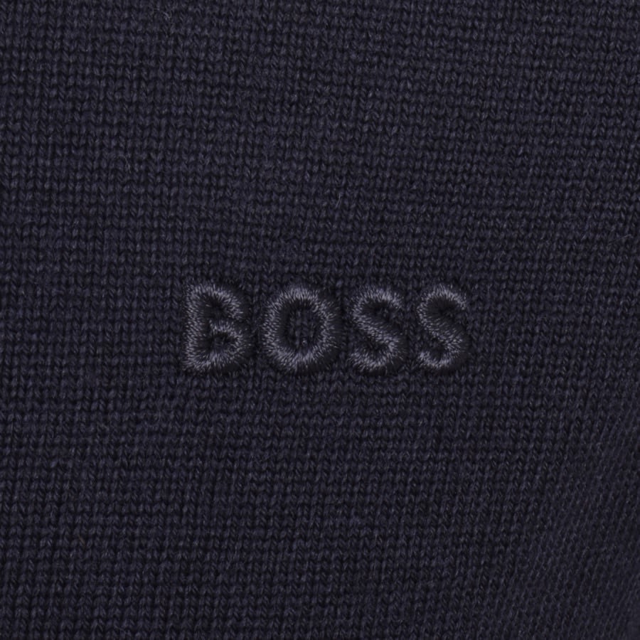 Image number 3 for BOSS Bono Knit Jumper Navy