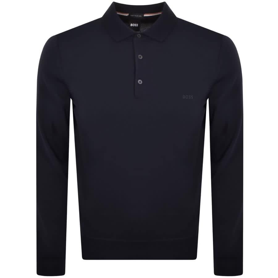 Image number 1 for BOSS Bono Knit Jumper Navy