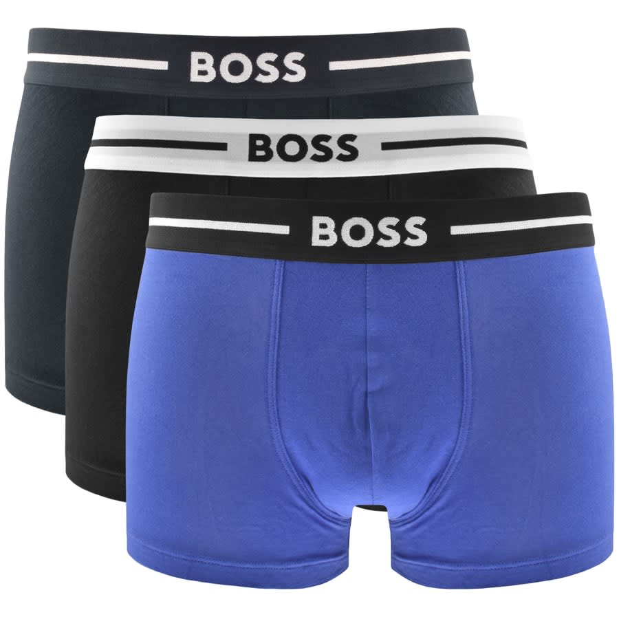 Image number 1 for BOSS Underwear Three Pack Multicolour Trunks