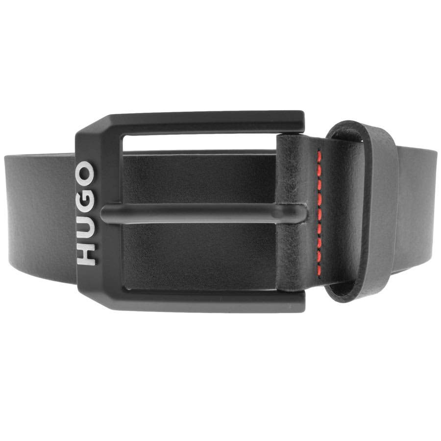 Image number 1 for HUGO Gelio Leather Belt Black