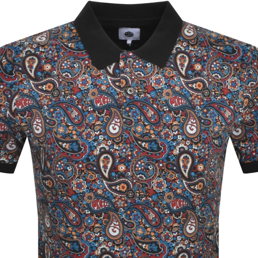 Image number 2 for Pretty Green Wonderwall Polo T Shirt Black