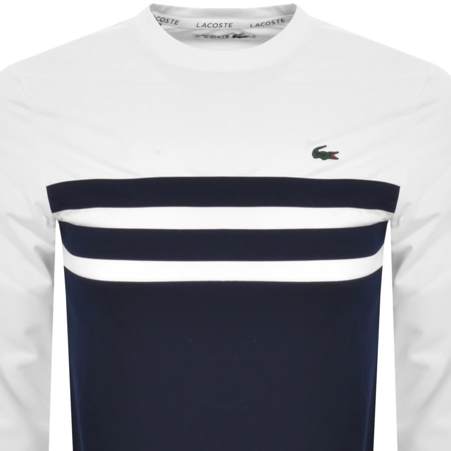 Image number 2 for Lacoste Crew Neck Sweatshirt White
