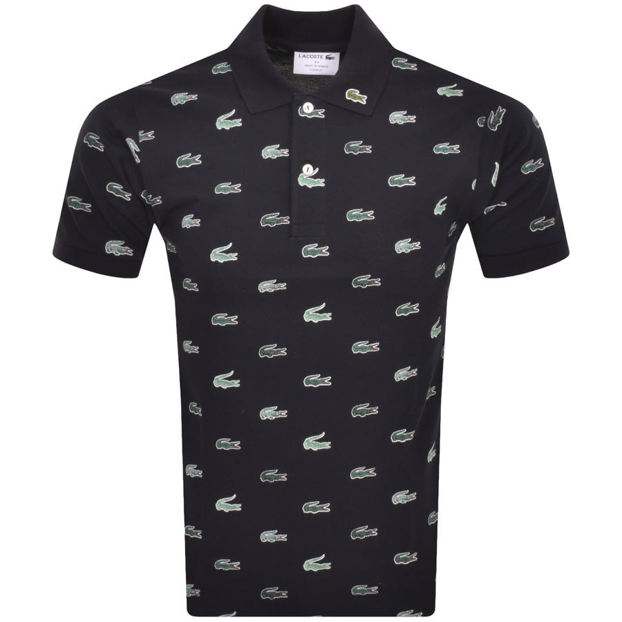 Lacoste black new arrivals polo shirt uk