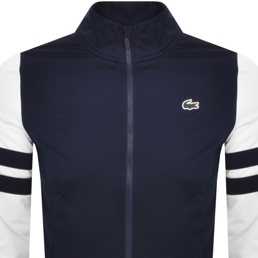 Image number 2 for Lacoste Zip Up Sweatshirt Navy