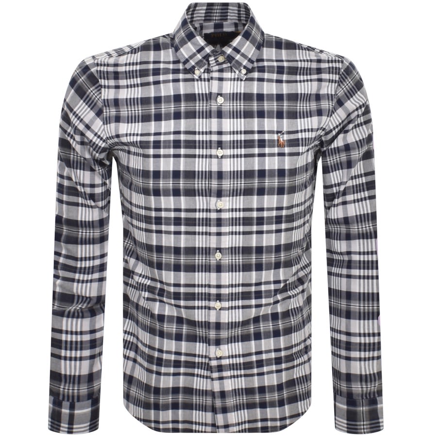 Image number 1 for Ralph Lauren Long Sleeve Sport Shirt Grey