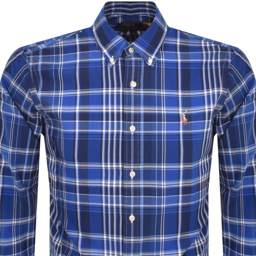 Image number 2 for Ralph Lauren Long Sleeve Sport Shirt Blue