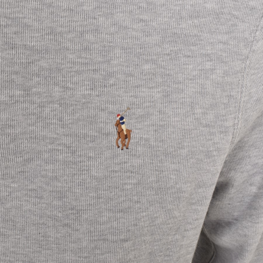 Image number 3 for Ralph Lauren Half Zip Sweatshirt Grey