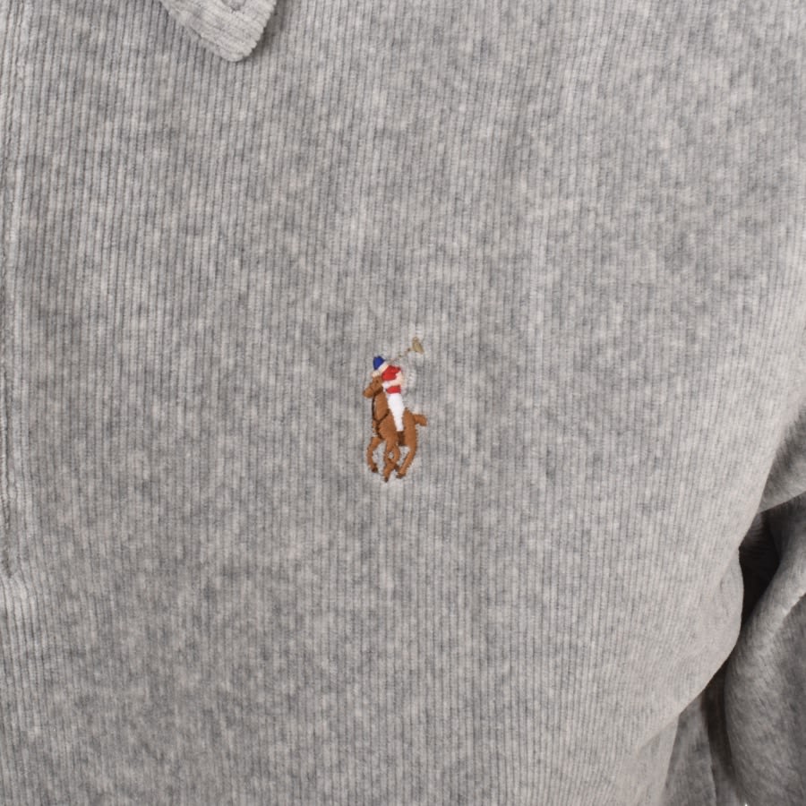 Image number 3 for Ralph Lauren Half Zip Sweatshirt Grey