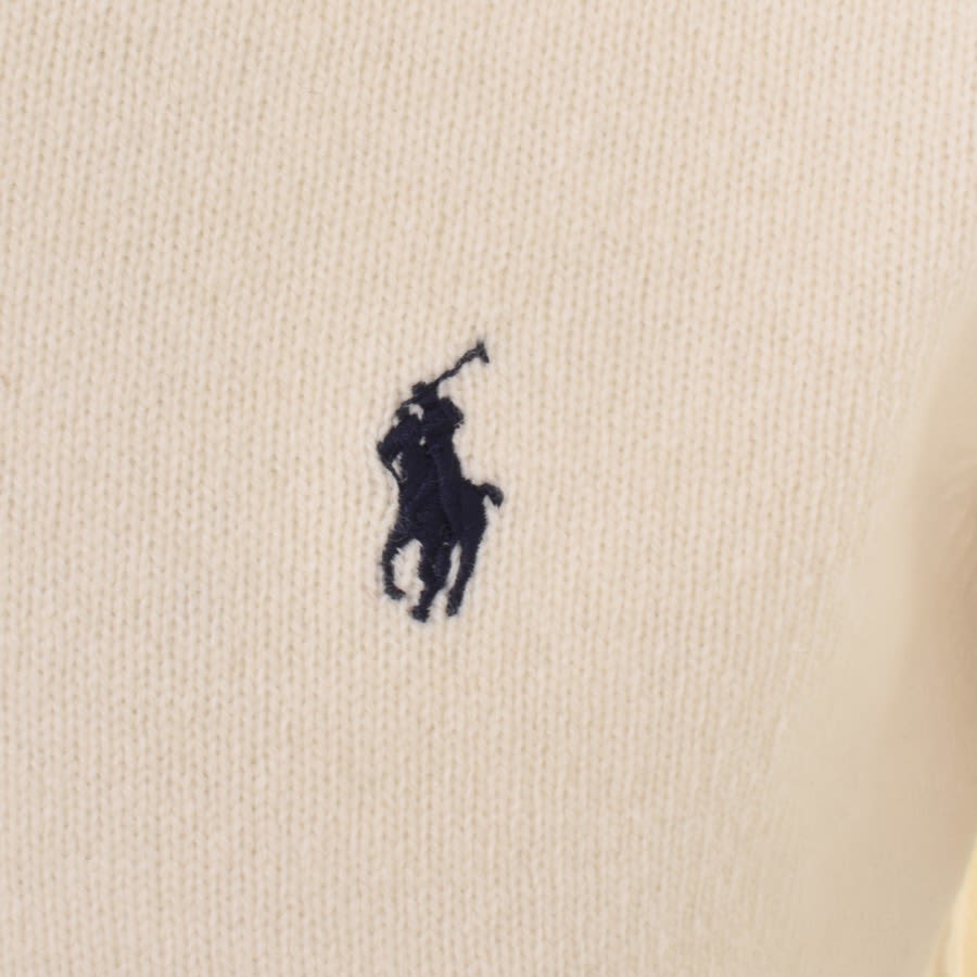 Image number 3 for Ralph Lauren Crew Neck Knit Jumper Cream