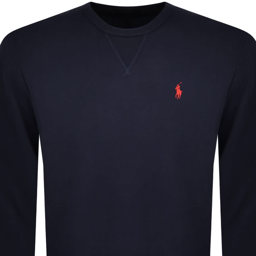 Image number 2 for Ralph Lauren Crew Neck Sweatshirt Navy