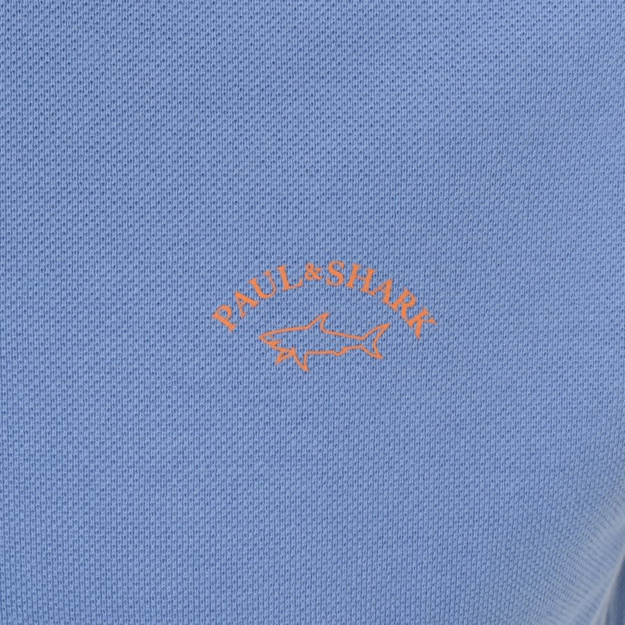 Image number 3 for Paul And Shark Polo T Shirt Blue