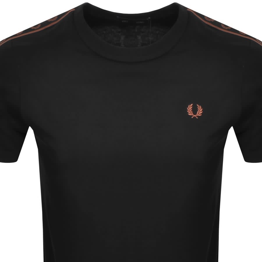 Image number 2 for Fred Perry Ringer T Shirt Black