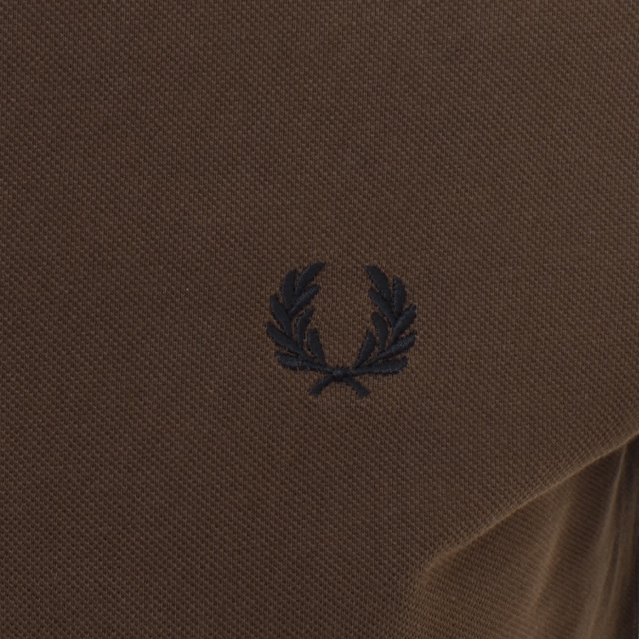 Image number 3 for Fred Perry Bold Tipping T Shirt Brown